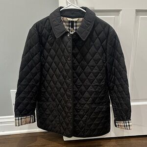 Burberry Womens Black Quilted Jacket